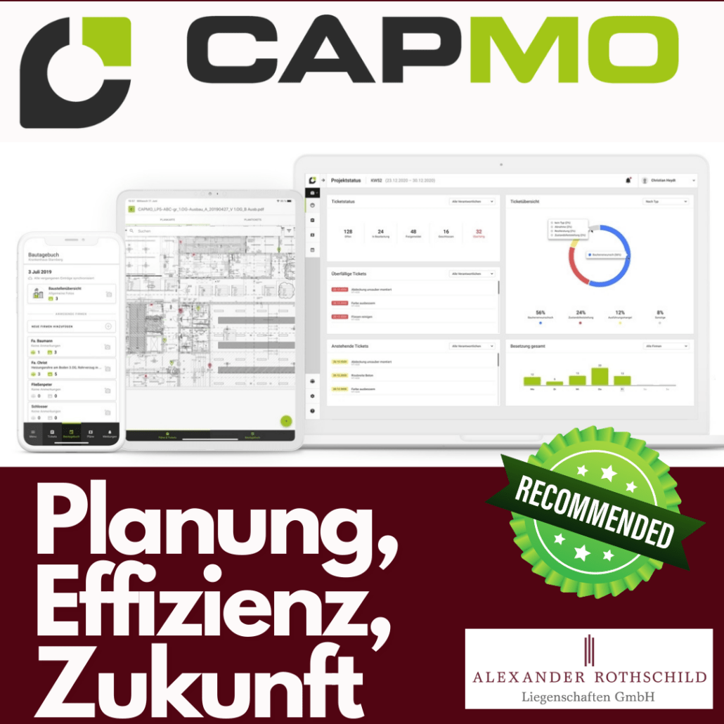 Capmo Bauprojektmanagement Effizienz Digitalisierung
