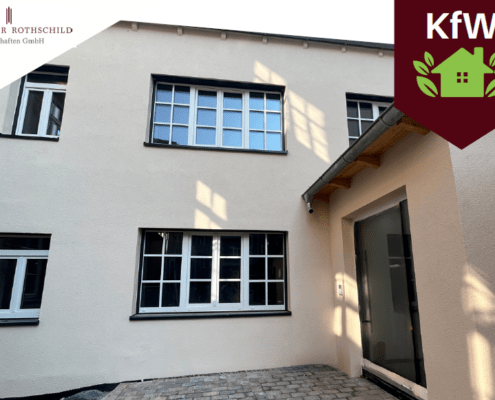 Kernsaniertes Stadthaus im Zentrum von Fürth mit moderner Ausstattung und blickgeschützter Süd-West-Terrasse.